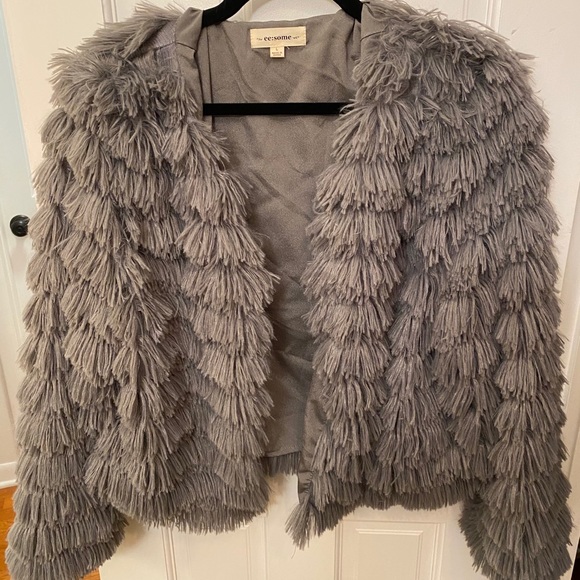 Grey Fringe Jacket - Picture 4 of 4